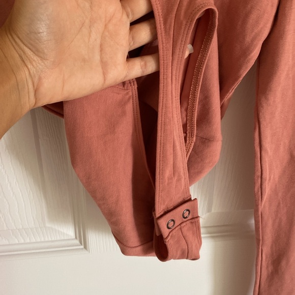 Express One Eleven Lace Up Thong Cotton Bodysuit - Picture 6 of 8